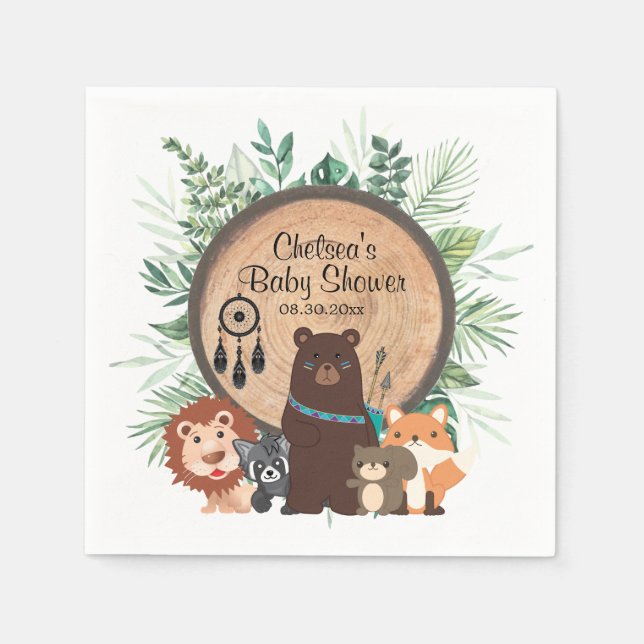 Skogsdjur Pappersservett (Framsidan)