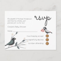 Skogsdjur Par BABY SHOWER