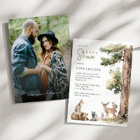 Skogsdjur Par Foto Baby Shower