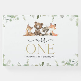 Skogsdjur, skog, Vild 1, första födelsedagen Gästböcker