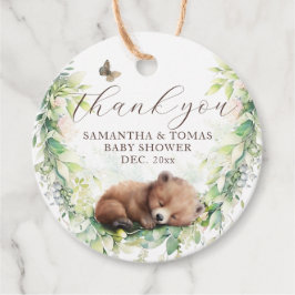 Skogsdjur Skogenery Pojke Shower Gåvor Etiketter