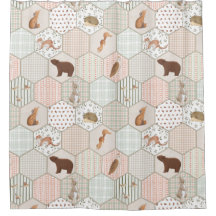Skogsdjur Skogs Patchwork Baby Shower Present