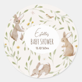 Skogsdjur Skogsvänliga babyskor Runt Klistermärke