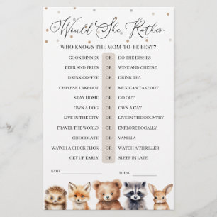 Skogsdjur skulle hon hellre visa babyvilt