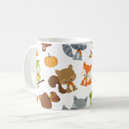 Skogsdjur, trädjur, skogsdjur, alla djur kaffemugg