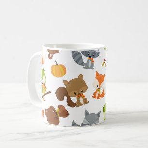 Skogsdjur, trädjur, skogsdjur, alla djur kaffemugg