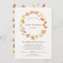 Skogsdjur Utandningsbarn med post Inbjudningar