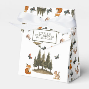 Skogsdjur Vattenfärg Baby Shower Presentaskar