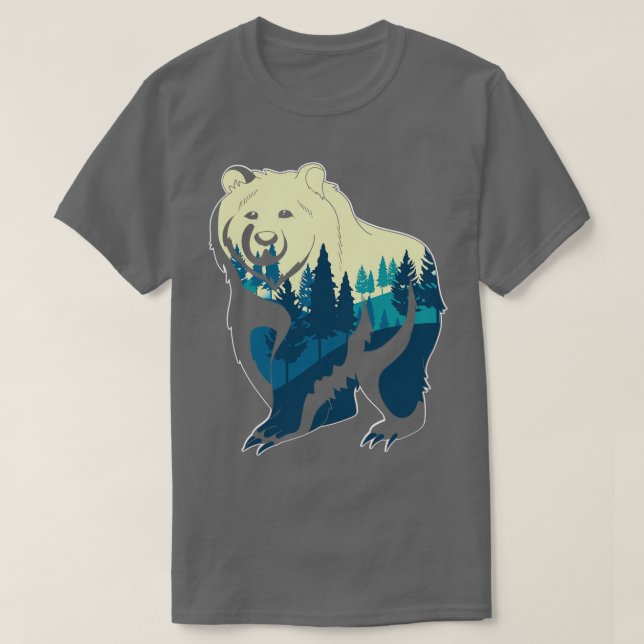 Skogsdjuret vid Trädens stränder vid Älskare T Shirt (Design framsida)