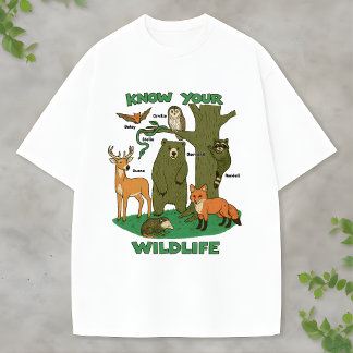 Skogsdjursdjur Varelse Utbildande outfit T Shirt