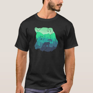 Skogsdjursnatur Vildlife Ligcape Grizzly B T Shirt