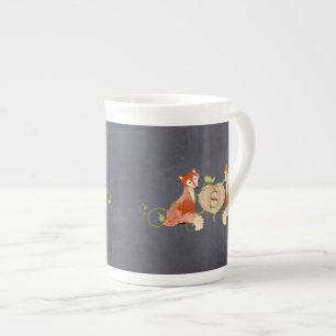 Skogsdjursskapelser, fox n Vines Newborn Benporslin Mugg