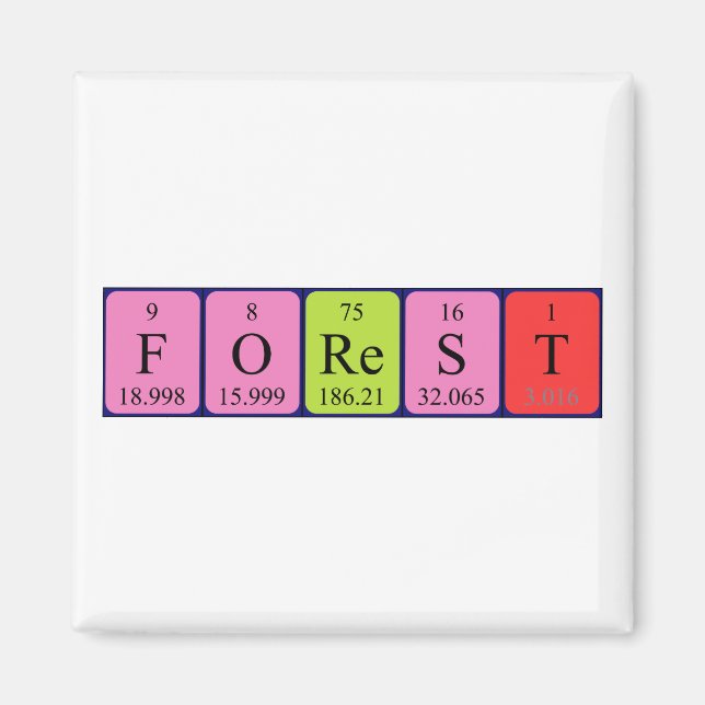 Skogsenheten bord namn magnet (Framsidan)