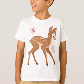 Skogserien lismar bebishjortflickan tee shirt