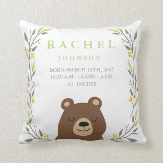 Skogsfågelvilt - Bear Nursery Pillow Kudde