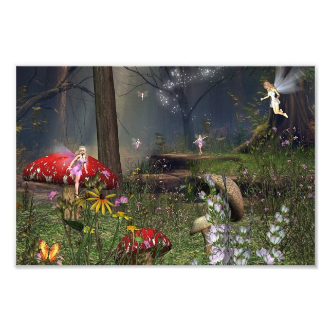 Skogsfärdigt skogsavtryck fototryck (Framsidan)