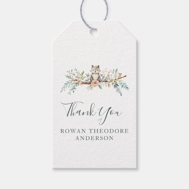 Skogsfärgsdjur Presentetikett (Framsidan)