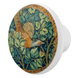 Skogsfasan Blå Gröna blad Jugendstil Knopp