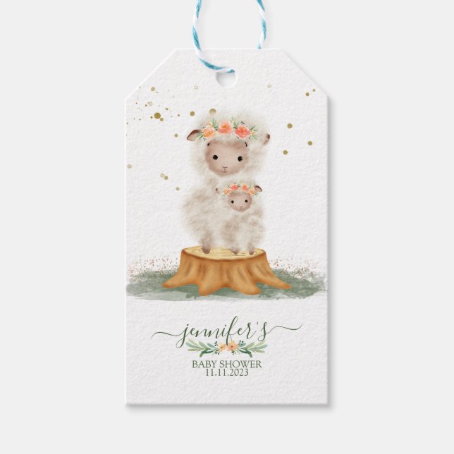 Skogsfluffsfår Presentetikett (Framsidan)