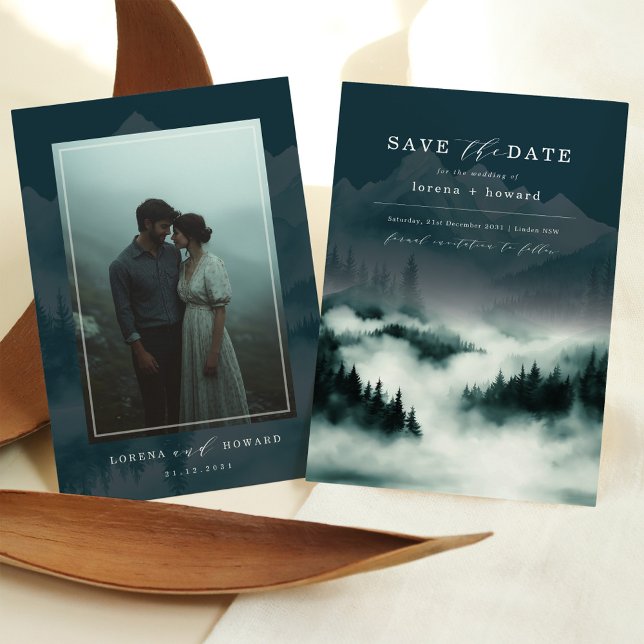 Skogsfog i bergsområdet Gräs Spara datum Inbjudningar (Skapare uppladdad)