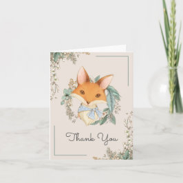 Skogsfox Illustration Baby Shower Tack