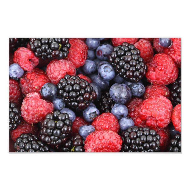 Skogsfruktbakgrund Fototryck (Framsidan)