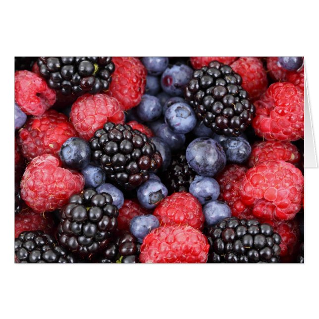 Skogsfruktbakgrund Hälsningskort (Framsidan Horizontal)