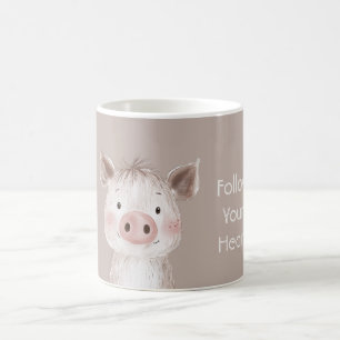 Skogsglad Rosa Gris Kaffemugg