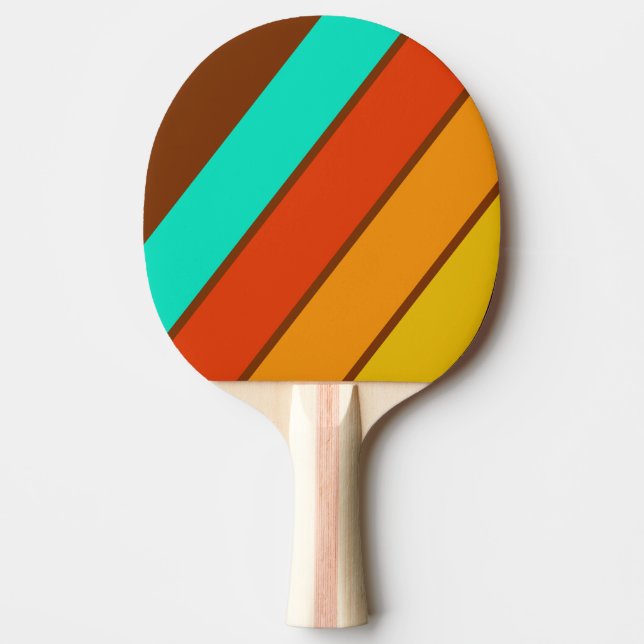 Skogsgolv Dimma Kraftiga Randiga Pingisracket (Framsidan)
