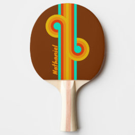 Skogsgolv Dimmig Rand Loop med Namn Pingisracket