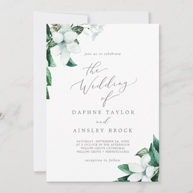 Skogsgrej Bröllop Inbjudningar (Framsida)