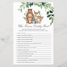 Skogsgrönska Vem Vet Pappa Bäst Duschspel