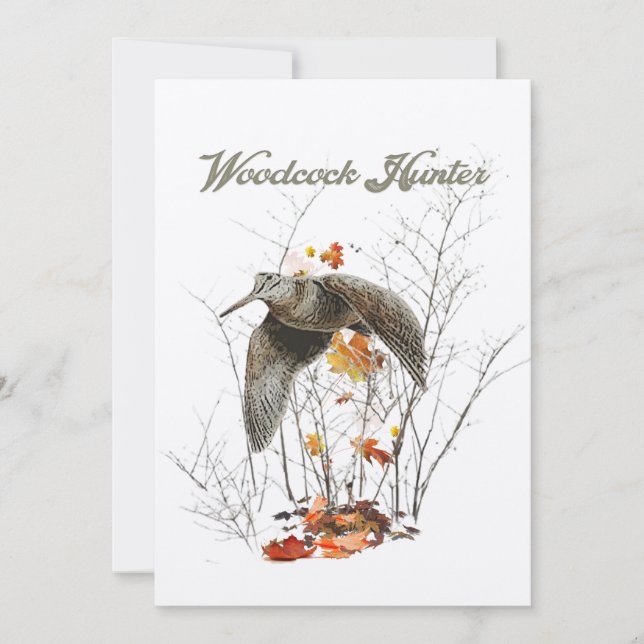 Skogshjakt, jakt inbjudningar (Framsida)