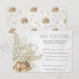Skogshjort | Gissningslek för baby shower Inbjudningar