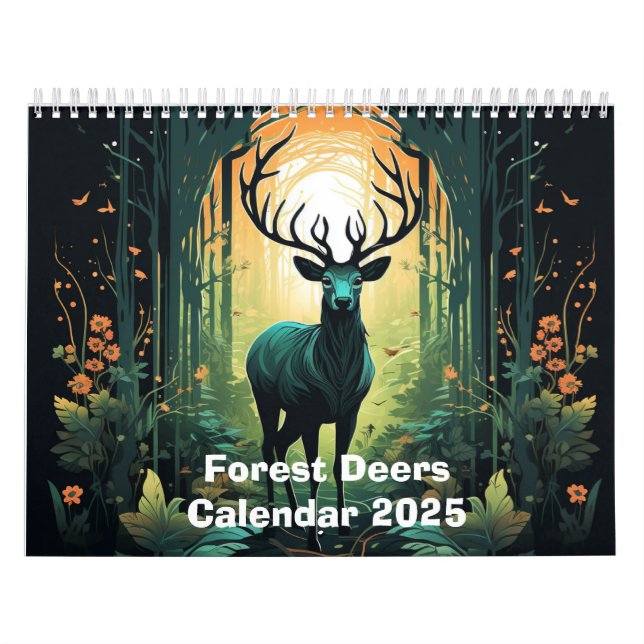 Skogshjortar 2025 kalender (Omslag)