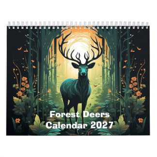 Skogshjortar 2027 kalender