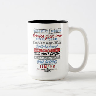 Skogshuggare Doxologymugg Två-Tonad Mugg