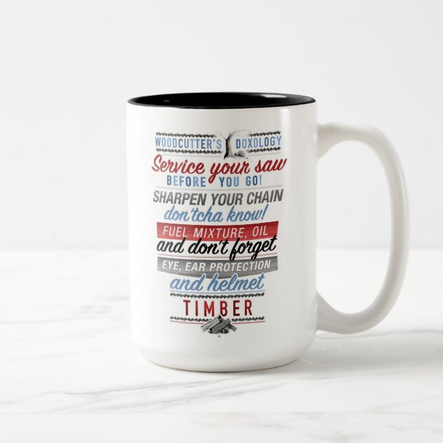 Skogshuggare Doxologymugg Två-Tonad Mugg (Höger)