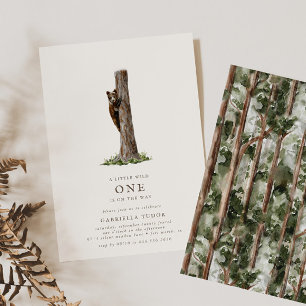 Skogshuggare för små björn, sofistikerad Vild Inbjudningar