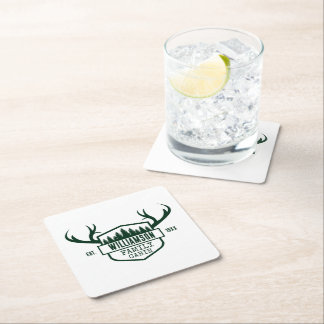 Skogshyttja för anpassningsbar underlägg papper kvadrat