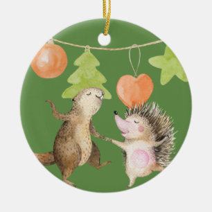 Skogsjul Julgransprydnad Keramik