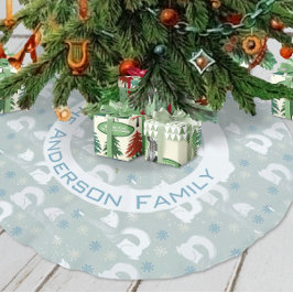 Skogsjul Namn Fox Shiba Inu Snowflake Julgransmatta Borstad Polyester