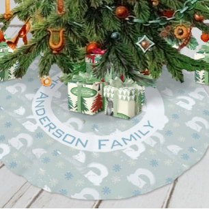 Skogsjul Namn Fox Shiba Inu Snowflake Julgransmatta Borstad Polyester