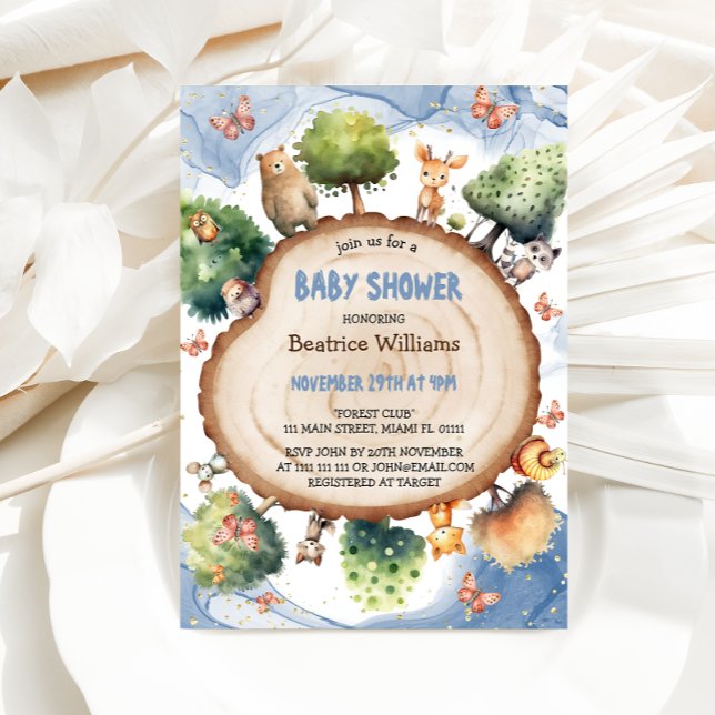 Skogskåda i Pojke Inbjudningar (Skapare uppladdad)