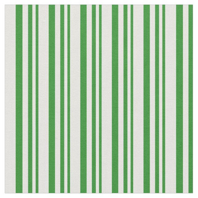 Skogskädda (Grönt) och mintskam (stripe/länt Mönst Tyg (Närbild)