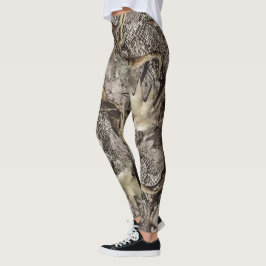 Skogskamouflage Mönster Leggings
