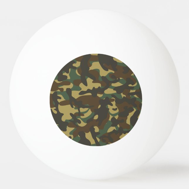 Skogskamouflage  pingisboll (Framsidan)