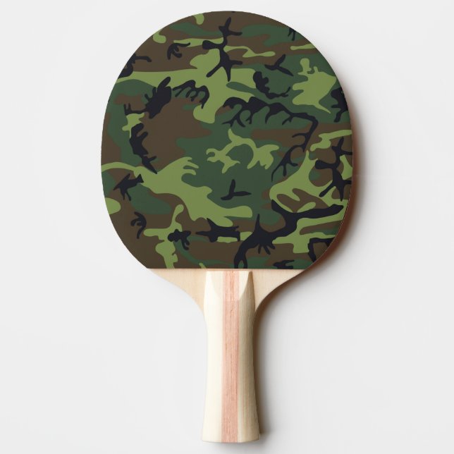 Skogskamouflage Pingisracket (Baksidan)