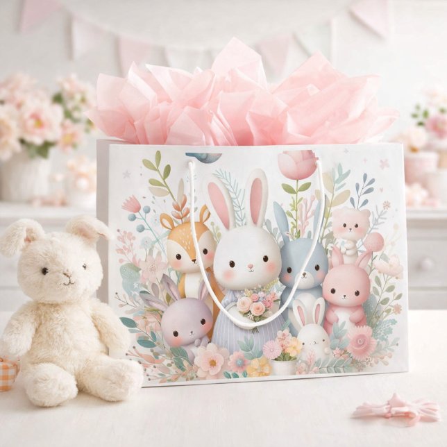 Skogskanin & Vänner Presentpåse för Baby Shower (Skapare uppladdad)