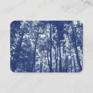 Skogskanopi - Cyanotypeffekt Visitkort